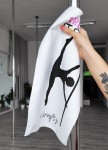 Ręczniczek do wycierania rurki lub ciała z mikrofibry, pole dance grafika