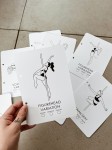 zestaw kart do segregatora z figurami pole dance basic static variations beginner