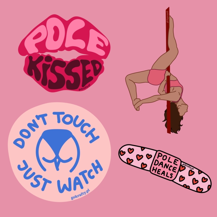 naklejki pole dance