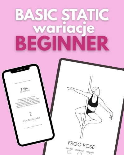 zestaw kart z figurami pole dance do pobrania basic static podstawowe figury statyczne poziom początkujący beginner