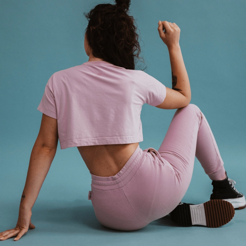 crop top pole dance pink