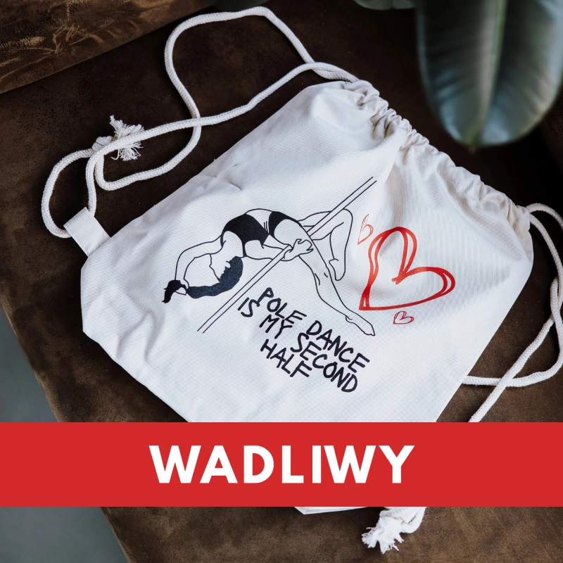 Worek pole dance z outletu — oznaczenie produktu wadliwego