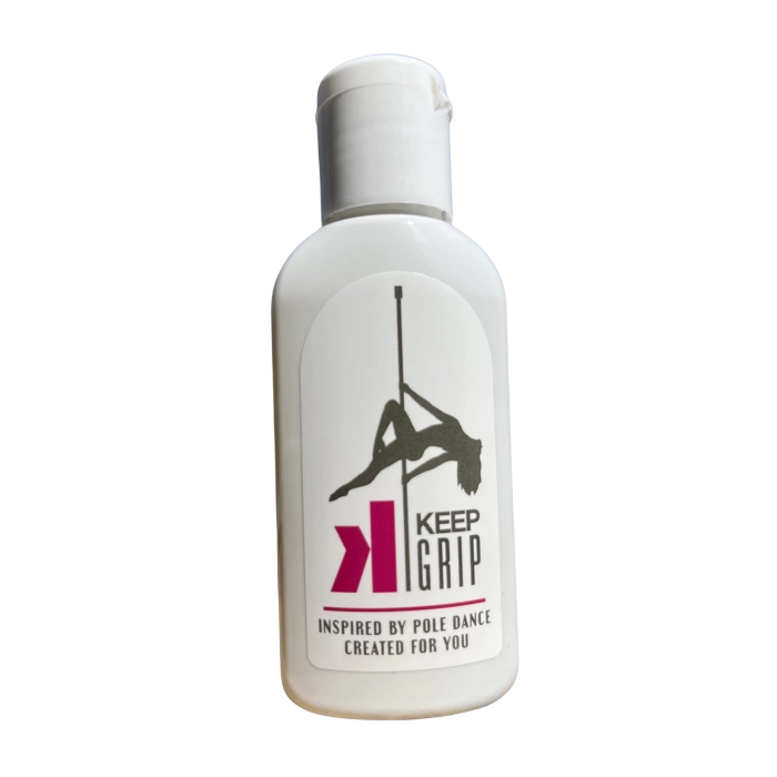 Keep Grip 55 ml – buteleczka gripu do pole dance z logo tancerki na rurce
