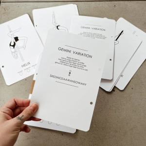 Karty z figurami Gemini Variations — karta Gemini Variation z opisem wykonania