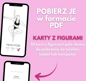 Karty z figurami pole dance Basic Static Wariacje Beginner w PDF — na telefon, tablet i komputer