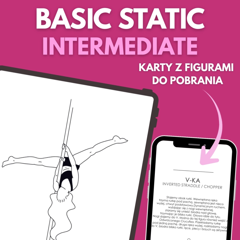 Karty z figurami Basic Static Intermediate do pobrania — podgląd karty na tablecie