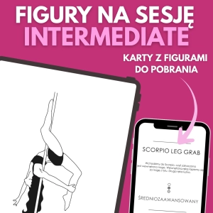 Karty z figurami pole dance Figurki na Sesję Intermediate do pobrania — podgląd karty na ekranie