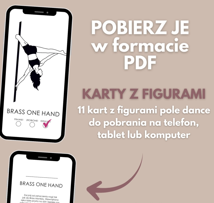 Karty z figurami pole dance Figury z Planera 5.0 Advanced w PDF – na telefon, tablet i komputer