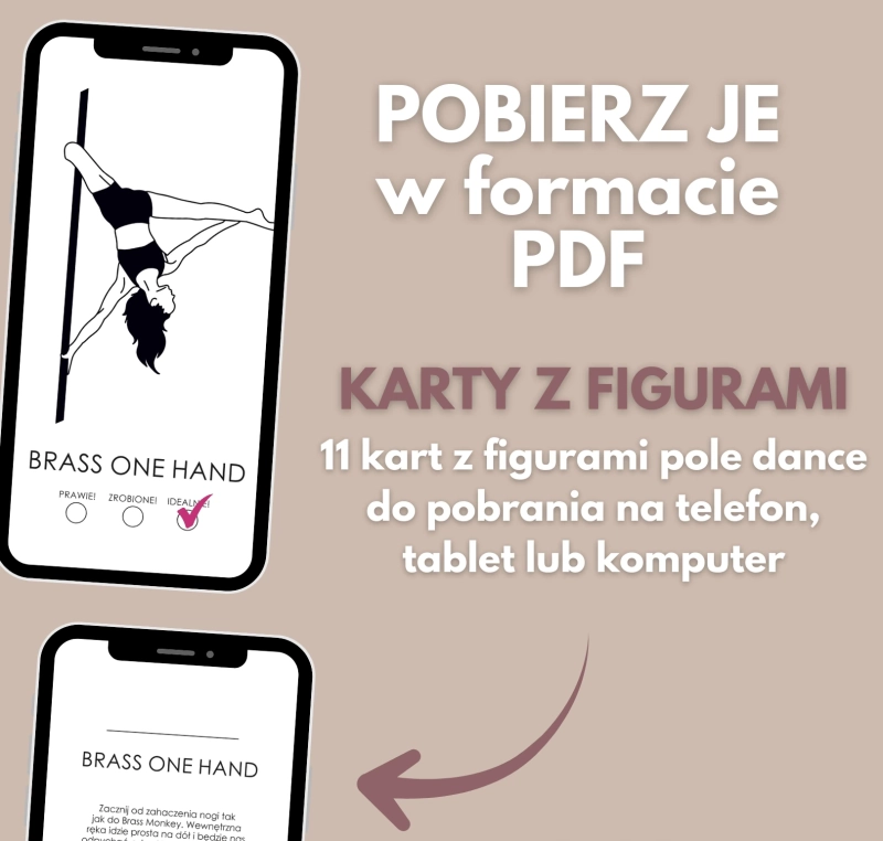 Karty z figurami pole dance Figury z Planera 5.0 Advanced w PDF — na telefon, tablet i komputer