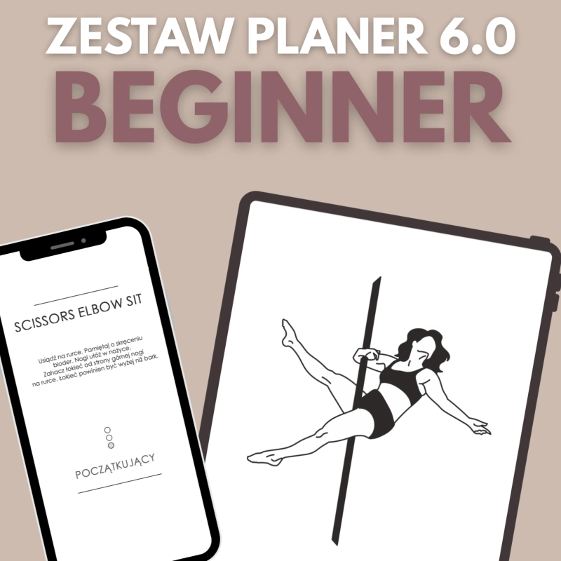 Karty z figurami pole dance Figury z Planera 6.0 Beginner do pobrania — podgląd karty na ekranie
