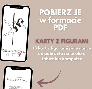 Karty z figurami pole dance Figury z Planera 6.0 Beginner w PDF — na telefon, tablet i komputer