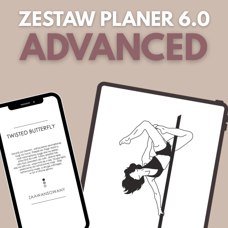 Karty z figurami pole dance Figury z Planera 6.0 Advanced do pobrania — podgląd karty na ekranie
