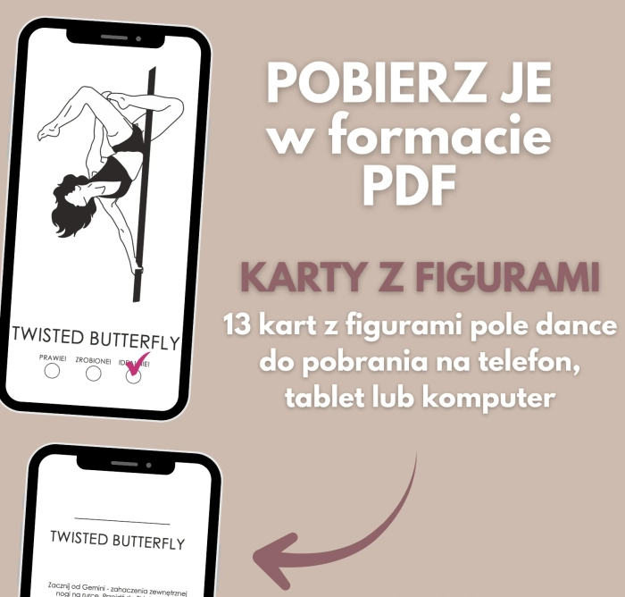 Karty z figurami pole dance Figury z Planera 6.0 Advanced w PDF – na telefon, tablet i komputer