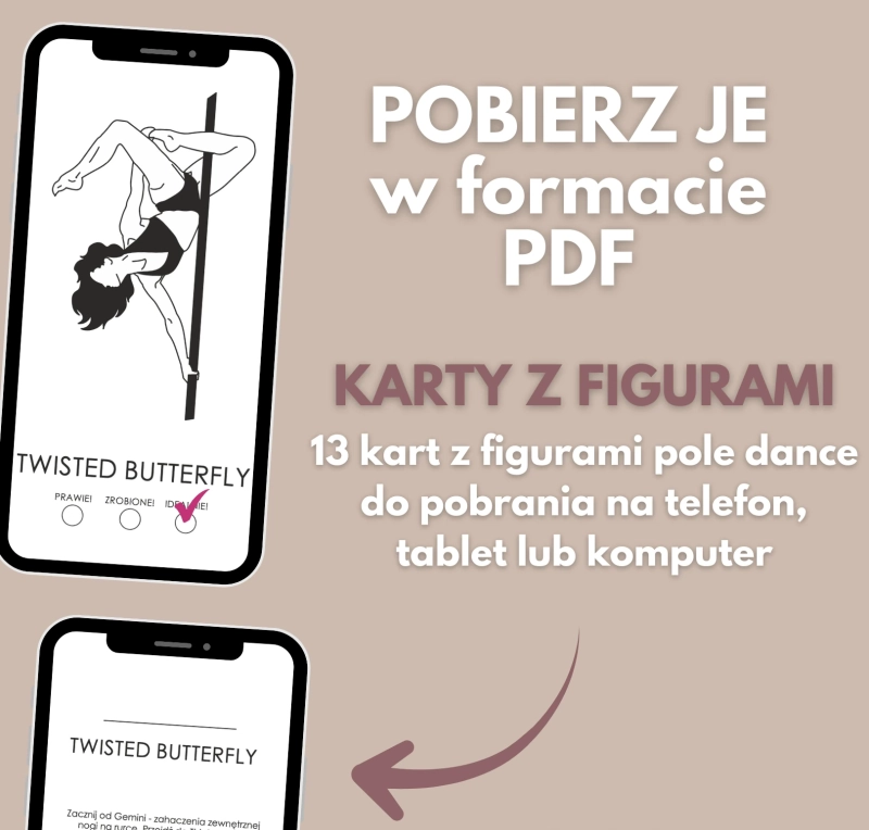Karty z figurami pole dance Figury z Planera 6.0 Advanced w PDF — na telefon, tablet i komputer