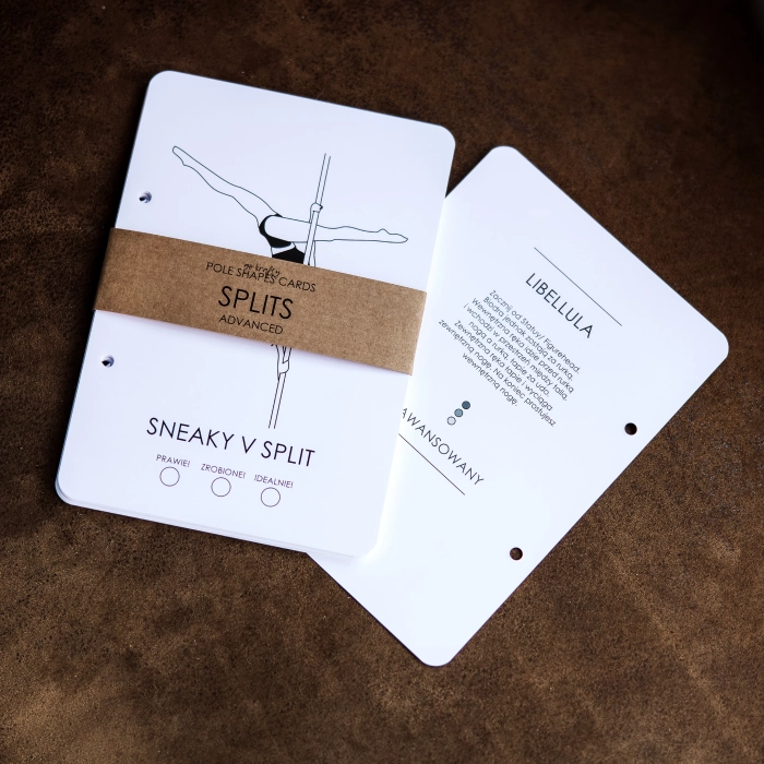 Karty z figurami Advanced Splits — zestaw z banderolą i figurą Sneaky V Split