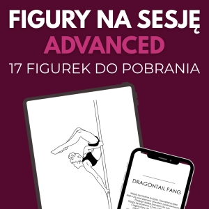Karty z figurami pole dance Sesja Advanced do pobrania — podgląd karty na ekranie