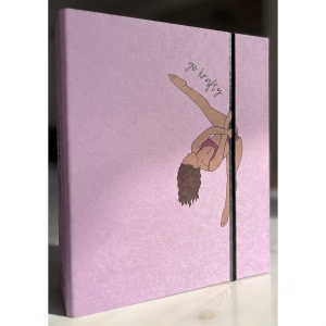 Segregator Pole Shapes Book Advanced różowy — grzbiet z oznaczeniem poziomu