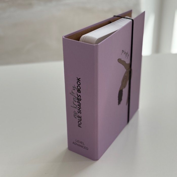 Segregator Pole Shapes Book Advanced różowy — grzbiet z oznaczeniem poziomu