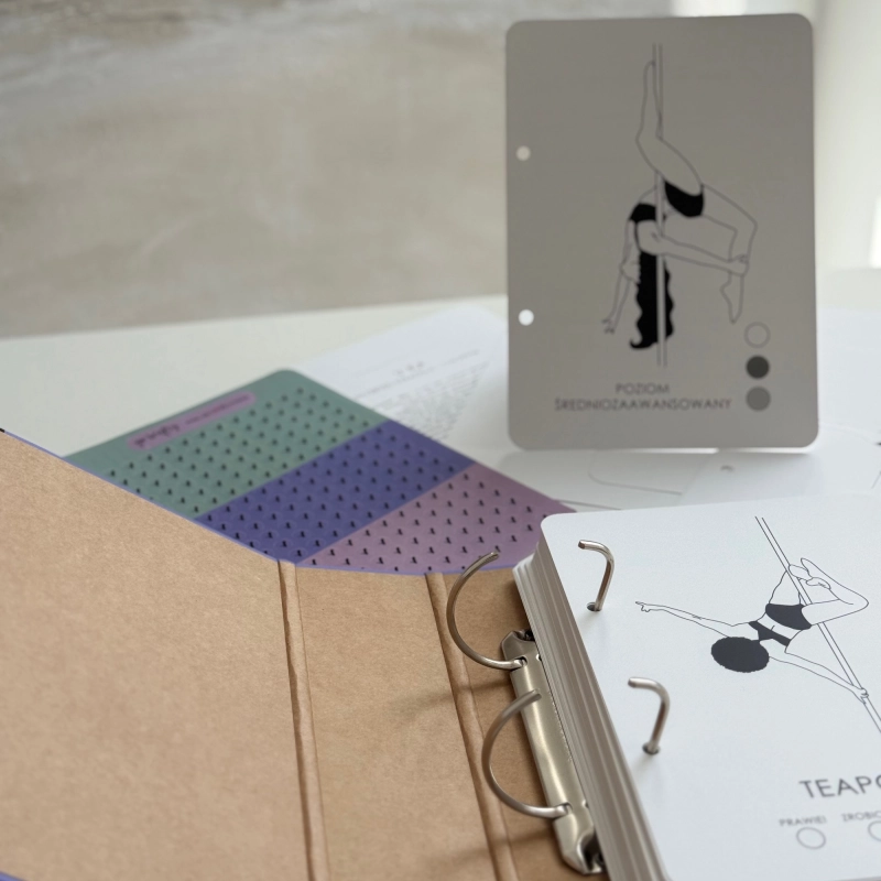 Pole Shapes Book Intermediate – segregator z ilustracją tancerki