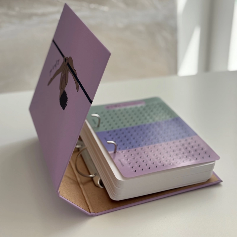 Pole Shapes Book Advanced – segregator z ilustracją tancerki
