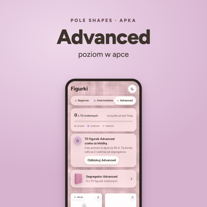 Poziom Advanced w apce Pole Shapes